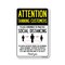 Signmission PSA Tanning Customers Practice Social Distancing 10in X 7in Peel N Stick Wall Graphic, RD-710-25365 OS-NS-RD-710-25365 - alternate 1
