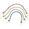 Prosource Stretch Cord, 4 mm Dia, 10 in L, Blue/Green/Red/Yellow, Hook End FH64074 - alternate 1