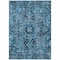 Homeroots 5' X 8' Denim and Gray Oriental Washable Non Skid Indoor Outdoor Area Rug 563749 - alternate 7