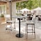 Flash Furniture 30" x 24" Tabletop, Seamless Surface Technology, Gray Faux Concrete, 18" Round Black Bar Height Base ST-REC2430-CMGY-TR18B-GG - alternate 9