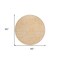 Homeroots 8' Peach And Ivory Round Abstract Washable Indoor Outdoor Area Rug 598994 - alternate 5