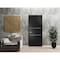 Sartodoors Modern Solid Interior Door with Handle, Planum 0110 Black Matte and Aluminum Strips, Single Regural PLANUM0110ID-BLK-2896 - alternate 1