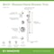Symmons Birch HydroMersion Double Handle Tub and Shower Trim Kit with Hand Spray (Valve Not Included) 5996STN15TRM - alternate 3