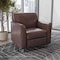 Flash Furniture HERCULES Diplomat Brown LeatherSoft Chair with Clean Line-Stitched Frame and Chrome Legs BT-827-1-BN-CHR-GG - alternate 9