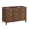 James Martin Vanities Lorelai 48'' S Vanity, Mid-Century Walnut w/ Parisien Bleu Silestone Top w/ Wireless Charger 424-V48-WLT-FPBL - alternate 8