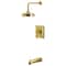 Kingston Brass Single-Handle Pressure Balanced Tub and Shower Faucet, Brushed Brass KB5897DL - alternate 1