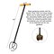 Gardenised 40-inch Comfortable Soft Grip Lawn Twist Tiller - Soil Aerating Tool for Lawn Care QI004782 - alternate 5