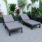 Leisuremod Chelsea Modern Outdoor Chaise Lounge Chair With Blue Cushions CLBL-77BU2 - alternate 9