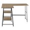 Homeroots 47" Taupe and Black L Shape Computer Desk 489989 - alternate 10