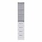Homeroots White Bathroom Storage Cabinet with Glass Door and Sliding Drawers 473310 - alternate 1