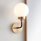 Jonathan Y Caleb 6" 1-Light Contemporary Transitional Iron/Glass LED Vanity Light, Brass Gold/Black/White JYL9056B - alternate 17