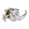 Global Door Controls GAL Series Pisa Style Heavy-Duty Commercial Cylindrical Lever, Grade 2 Storeroom in Brushed Chrome GAL-1180P-626 - alternate 1