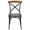 Flash Furniture Advantage X-Back Chair with Metal Bracing and Fruitwood Seat X-BACK-METAL-FW - alternate 6