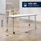Flash Furniture Commercial Adjustable Height Rectangular Activity Table - Locking Casters-White XU-A2460-REC-WHT-T-P-CAS-GG - alternate 10