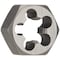 Drill America 1-1/2"-12 UNF Carbon Steel Hex Rethreading Die DWTHX11212 - alternate 1