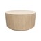 Homeroots 36" Natural Solid Wood Round Distressed Coffee Table 569551 - alternate 1
