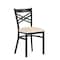 Flash Furniture HERCULES Black  inX in Back Metal Restaurant Chair - Tan Vinyl Seat XU-6FOBXBK-TNV-GG - alternate 1