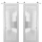 Sartodoors Sturdy Double Barn Door Planum 2102 White Solid Core Modern Interior PLANUM2102DB-S-WS-36 x 80-Frosted Glass - alternate 1