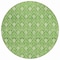 Homeroots 8' Green And Light Green Round Geometric Washable Indoor Outdoor Area Rug 596023 - alternate 8
