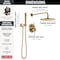 Delta Modern: Monitor 14 Series Shower with Raincan, Hand Shower & Rough Valve 342702-CZ - alternate 8