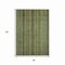Homeroots 8' X 10' Green Gold And Gray Striped Washable Indoor Outdoor Area Rug 616373 - alternate 9