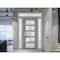 Vdomdoors Front Exterior Prehung FiberGlass Door Frosted Glass / Manux 8002 Grey Ash / 2 Sidelight and Transo MANUX8002EXD-SS-W16+36+16 x H80+14-LH - alternate 4