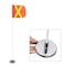 Safetywhips Warning Whip Light Duty Whip with Flag, White Whip, Orange Flag, Yellow Reflective X, 60 Length LWM05-SXY - alternate 1