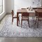 Jonathan Y Eleanor Vintage Medallion Border Non-Slip Machine-Washable Ivory/Gray 5 ft. x 8 ft. Area Rug VOR100H-5 - alternate 1