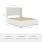 Martha Stewart Kian Queen Upholstered Platform Bed with Wingback Headboard and 4 Side Storage Drawers XH-8528-Q-WH-MS - alternate 8