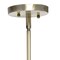 Homeroots Antiqued Brass Cylinder Iron Ceiling Light With Clear Shades 651627 - alternate 3