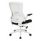Office Star Products Ventilated Seating White Screen Back Manager's Chair, Linen Black EM60926WH-F23 - alternate 4