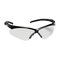 Bouton Optical Semi-Rimless Safety Glasses with Black Frame, Clear Lens and Anti-Scratch Coating 250-28-0000 - alternate 2