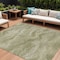 Homeroots 10' X 14' Sage And Ivory Abstract Washable Indoor Outdoor Area Rug 631316 - alternate 1