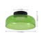 Jonathan Y Kalmar 12" Modern Minimalist Iron/Glass Dimmable Integrated LED Flush Mount, Green/Black JYL7153B - alternate 11