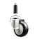 Service Caster 3.5 Inch 316SS Black Polyurethane Wheel Swivel 7/8 Inch Expanding Stem Caster SCC-SS316EX20S3514-PPUB-BLK-78 - alternate 1