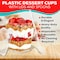 Emporio Kitchen 5oz Plastic Dessert Cups with Lids and Spoons, BPA-Free, Clear, Reusable, 300PK EMPKDC300 - alternate 6