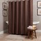Homeroots Luxurious Brown Waffle Weave Shower Curtain 399721 - alternate 5