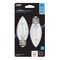 Feit Electric White B10 E26 (Medium) Filament LED Bulb Daylight 40 Watt Equivalence, 2PK BPETC40950WFIL2 - alternate 1