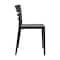Flash Furniture Bridgeport Indoor-Outdoor Stacking Patio Chairs w/Slatted Backrest, All-Weather Resin Chairs, 2PK 2-DHF-317-APP-BLK-GG - alternate 10