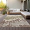Homeroots 3' X 5' Beige And Taupe Abstract Washable Indoor Outdoor Area Rug 613608 - alternate 8