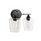 Jonathan Y Jayne 15.75" 2-Light Iron/Seeded Glass Cottage Rustic LED Vanity Light, Oil Rubbed Bronze JYL7546A - alternate 12