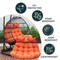 Leisuremod 2-Person Hanging Egg Chair Cushion, Weather-Resistant, Headrest & Zippered Cover ES52C-OR - alternate 7