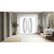 Vdomdoors Exterior Metal Double Doors, Deux 6500 White Enamel Frosted, W16+72+16" x H96+16", Left Inswing DEUX6500DEXD-BEM-W16+72+16xH96+16-LH-I - alternate 8