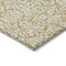 Homeroots 3' X 5' Gold And Beige Damask Washable Indoor Outdoor Area Rug 595145 - alternate 9