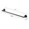 Gliderite Hardware Alpine Collection 24 in. Towel Bar Matte Black Bathroom Hardware 9024-RD-MB-1 - alternate 3