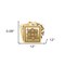 Homeroots 12" X 12" Vintage Beige and White Peel and Stick Removable Tiles 556405 - alternate 7