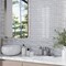 Apollo Tile White 11.8 in x 12.2 in Glass Glossy, Matte Floor and Wall Mosaic Tile 5 sqft/case, 5PK APLICL8812A - alternate 9