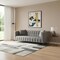 Homeroots 88" Gray Velvet Wood Sofa With Toss Pillows 543977 - alternate 9