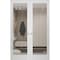 Sartodoors Hidden Double Doors, Lucia 2166 White Silk Concealed Metal Frame 64 x 84 (2* 32x84) Left Inswing LUCIA2166DMF-WS-64x84-LH-I - alternate 1