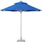 Homeroots 10ft Blue Polyester Round Market Patio Umbrella 491973 - alternate 5